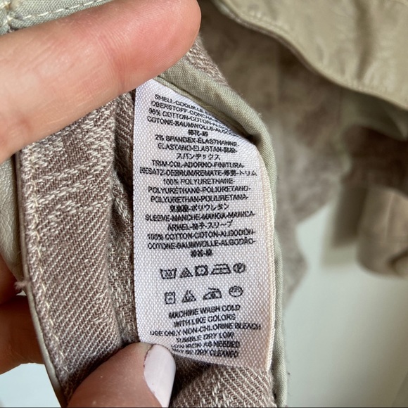 Free People Khaki Jacquared Vegan Moto Jacket - Picture 7 of 7